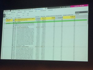 Planisware v6.1 (comparer 2 tableaux)